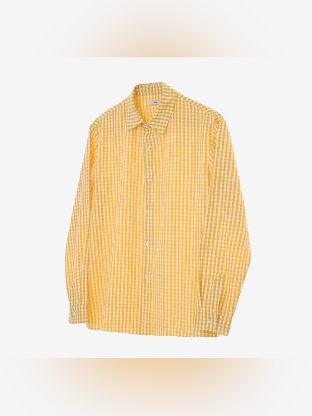 Uniqlo Yellow Gingham Button-Down Shirt